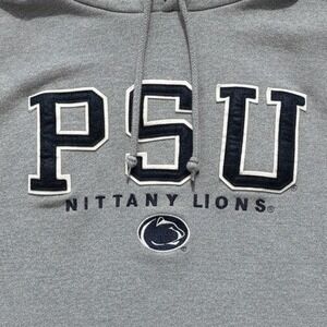 Penn State PSU Hoodie Sweatshirt Gray XL Nittany Lions Logos Vintage - Medium